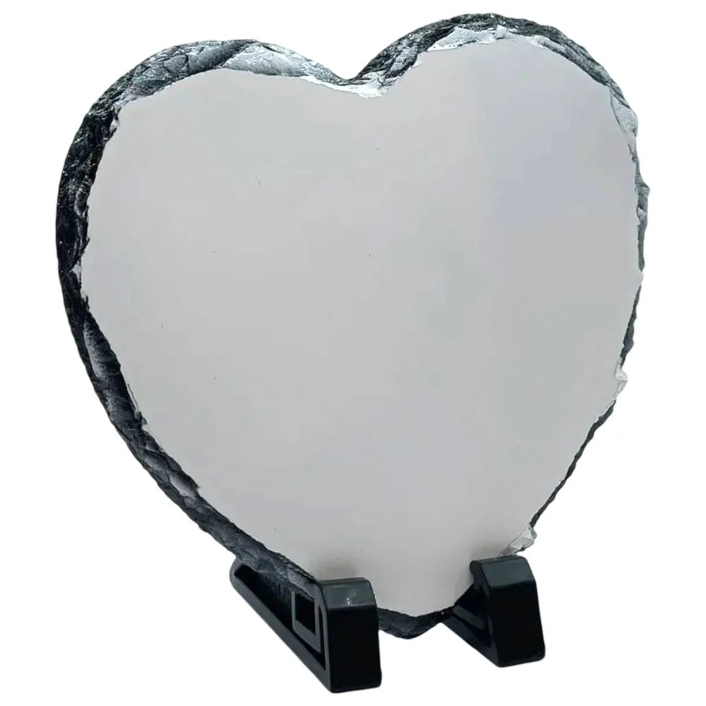 Heart Shaped Photo Rock Slate(Glossy)