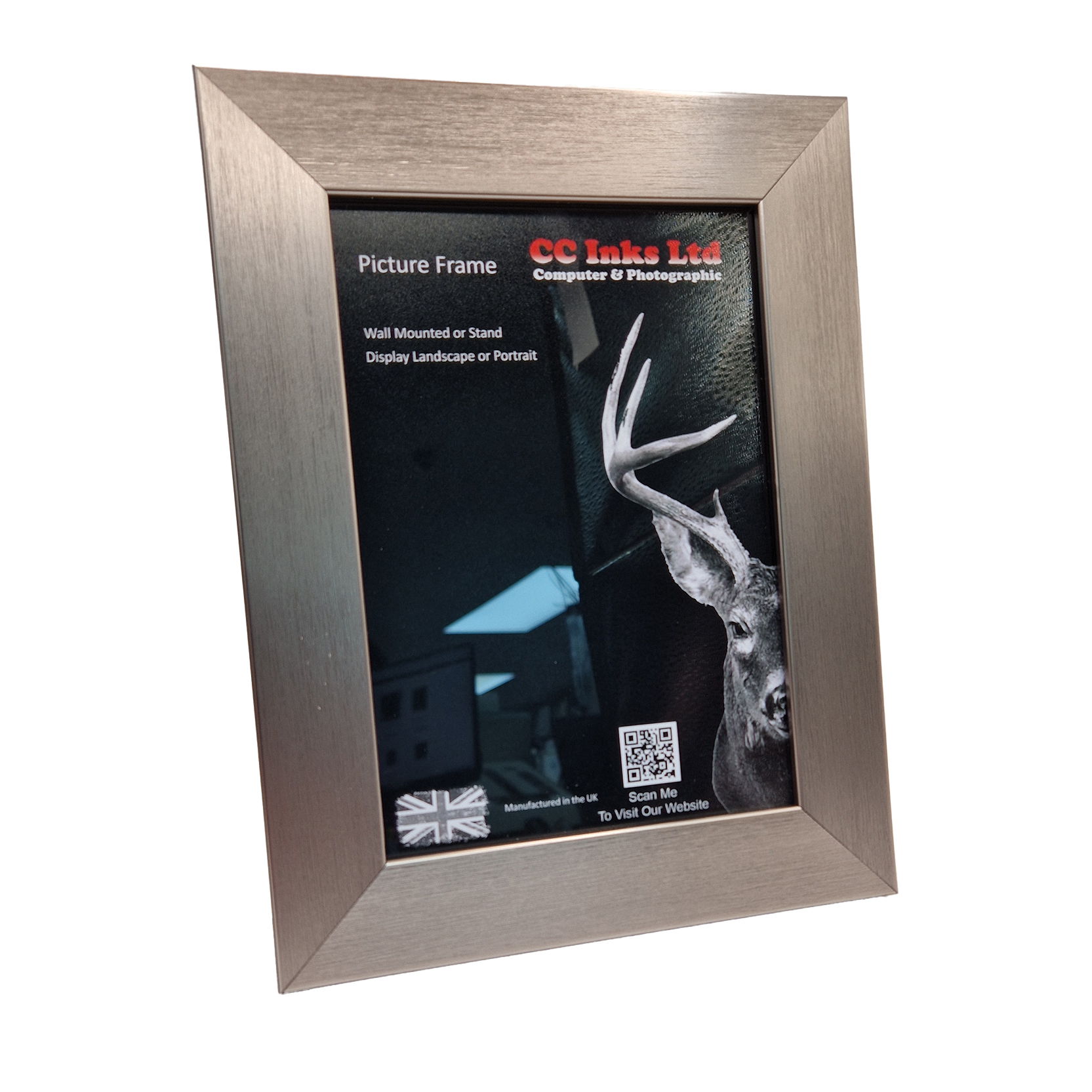 Gun Metal Silver 40mm