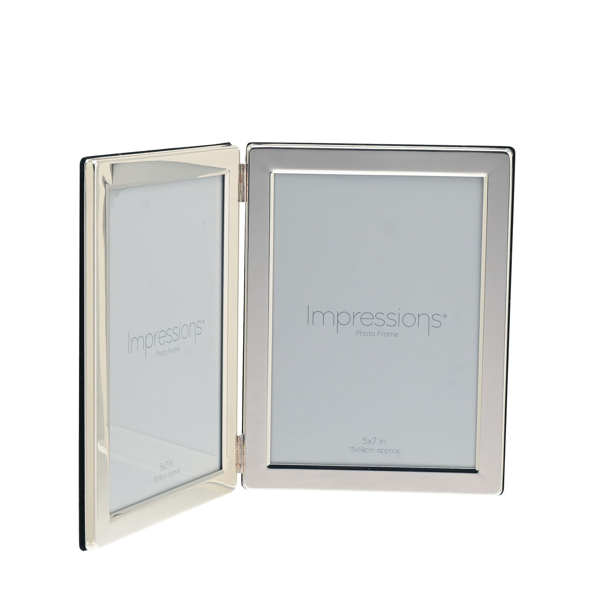 Impressions Silverplated Double Photo Frame – 5″x7″