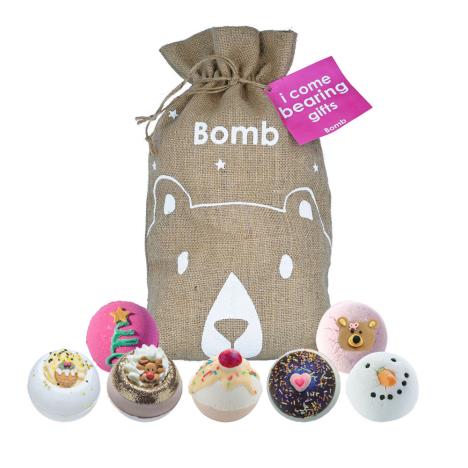 Bomb Cosmetics I Come Bearing Gifts Hessian Sack Bath Bomb Gift Set
