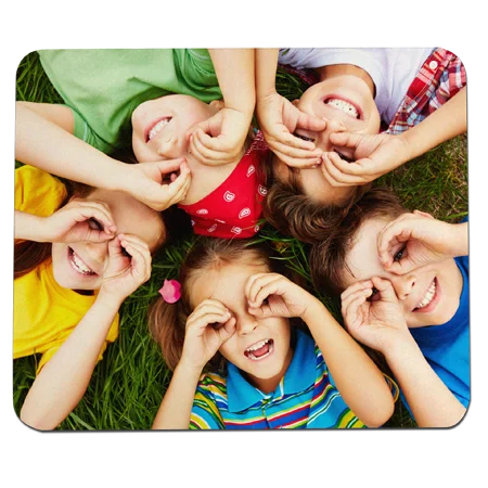 Rectangle Polyester Mousemat Black Backed – 19.5 x 23.5cm (7.6 x 9.2″)