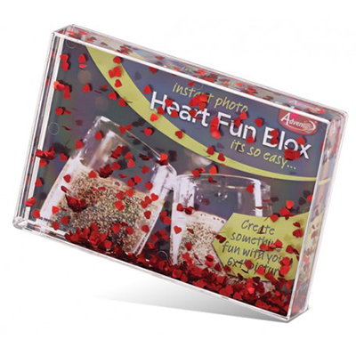 6X4 Acrylic Photo Block With Hearts
