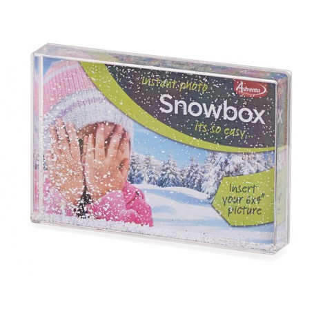 6X4 Acrylic Photo Block With Snow