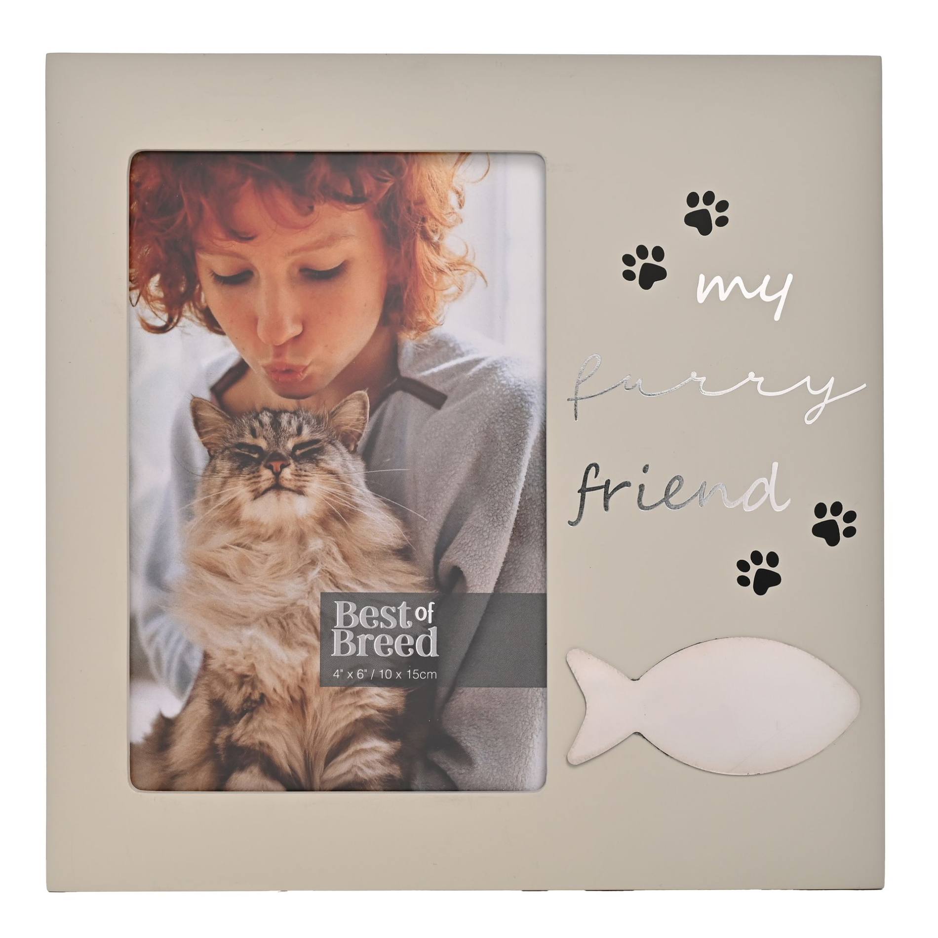 Best of Breed ‘My Furry Friend’ Fish Icon Photo Frame 4″ x 6″