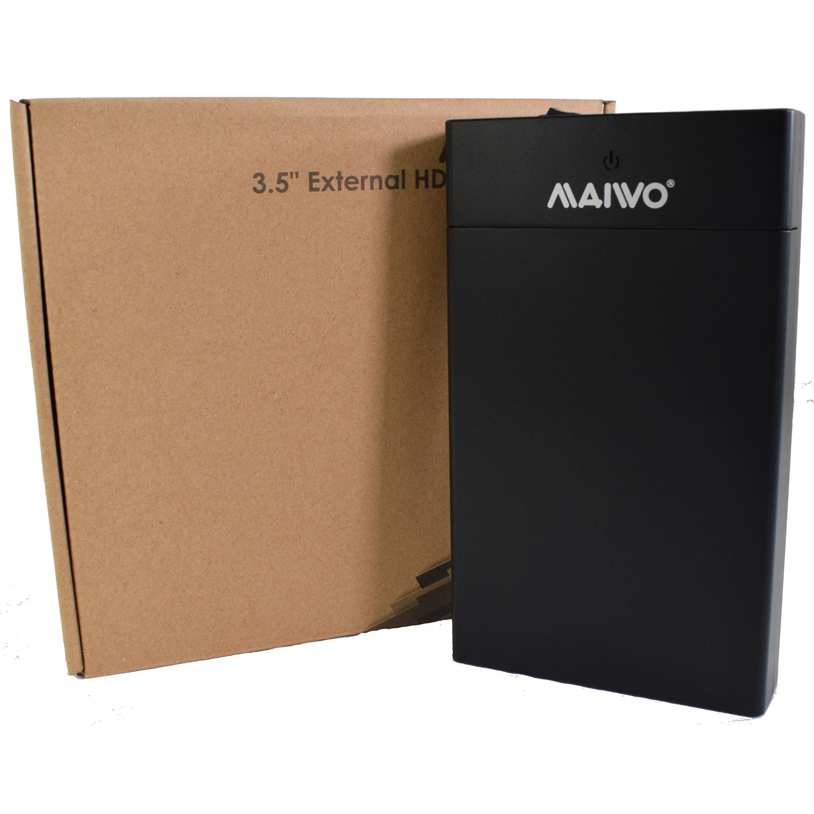 Maiwo USB 3.0 3.5″ External Hard Drive Enclosure  with Power Adapter