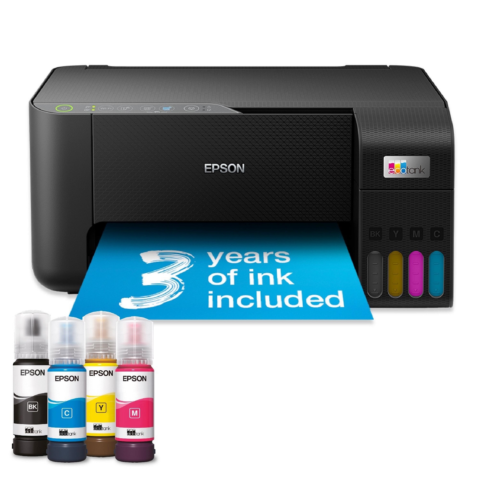 Epson EcoTank ET-2862 C11CJ67427 Multifunction Wi-Fi Ink Tank Printer, Colour, Wireless, All-in-One, A4, 5760×1440 DPI