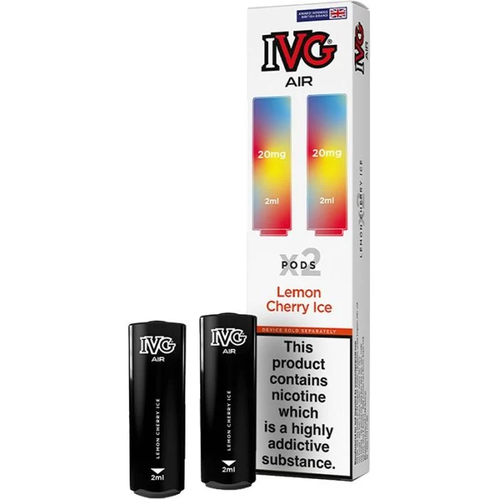 IVG Air lemon cherry ice pods 2 pack