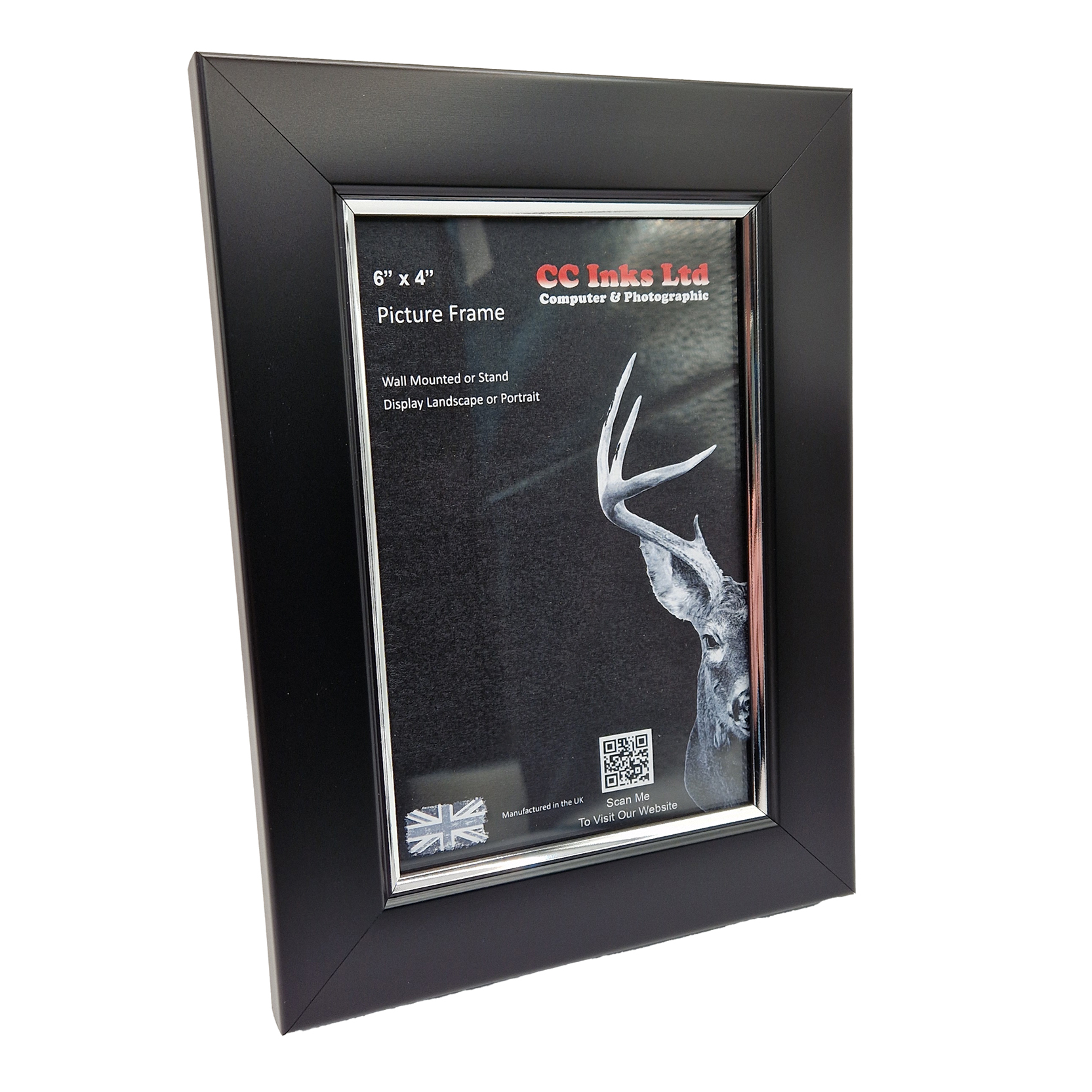 Black With Silver Inlay