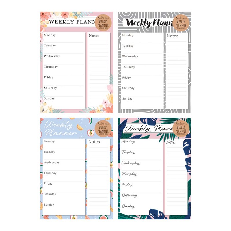 A4 Weekly Planner