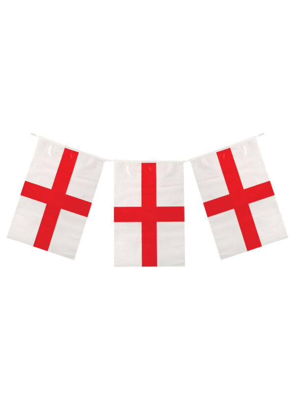 England St George’s Cross Flag Bunting 10M (20 Flags)