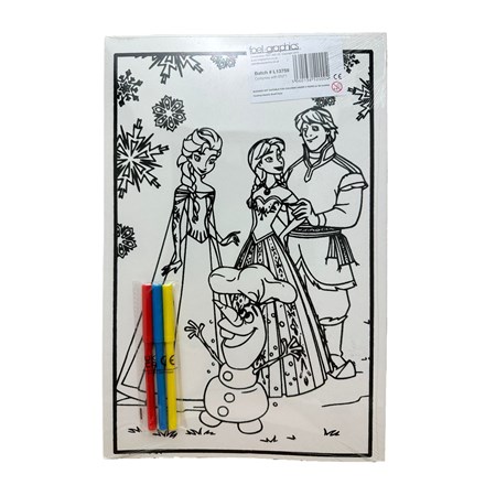MEDIUM FELT COLOURING BOARD – SNOWMAN