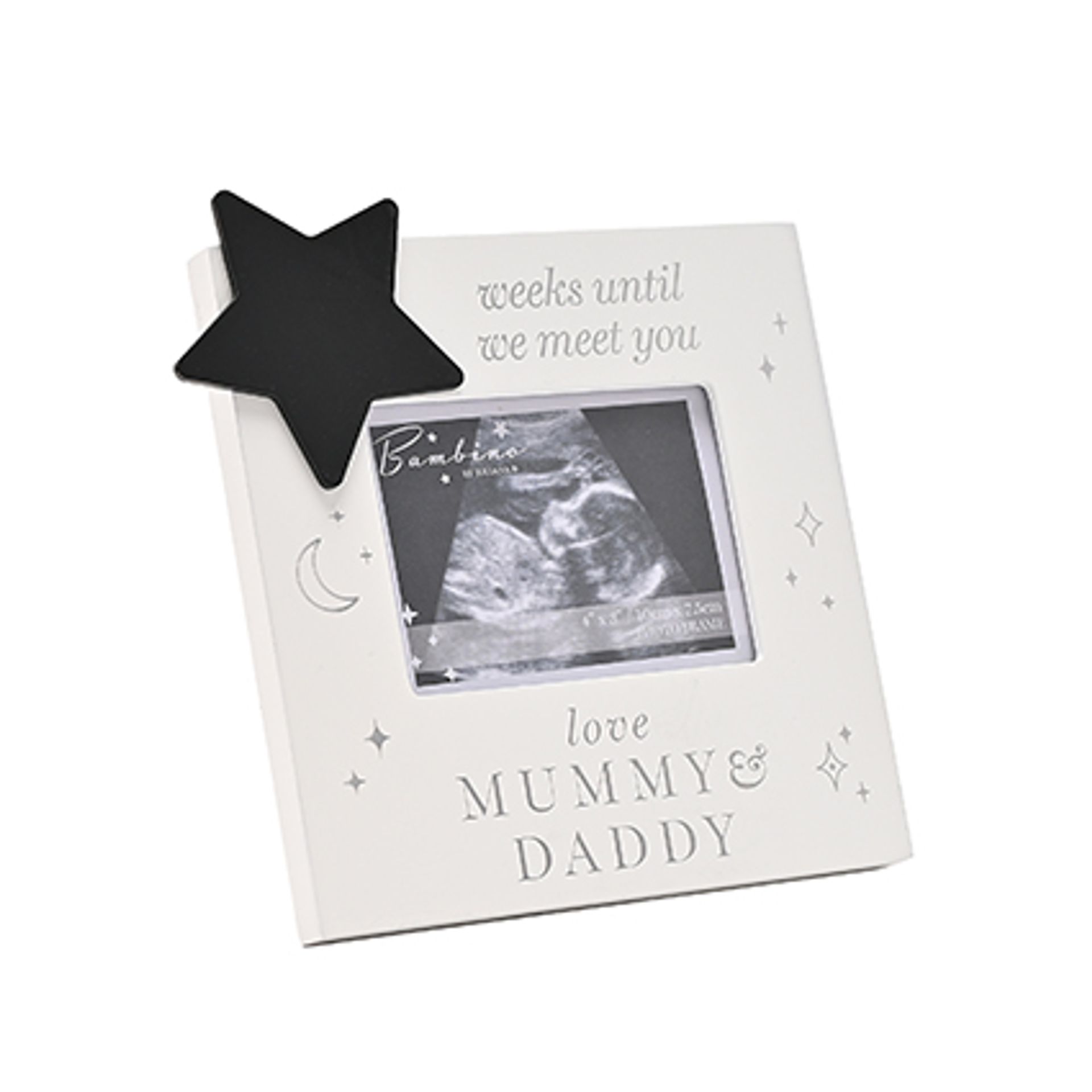 4″ x 3″ – Bambino Countdown Scan Frame – Mummy & Daddy