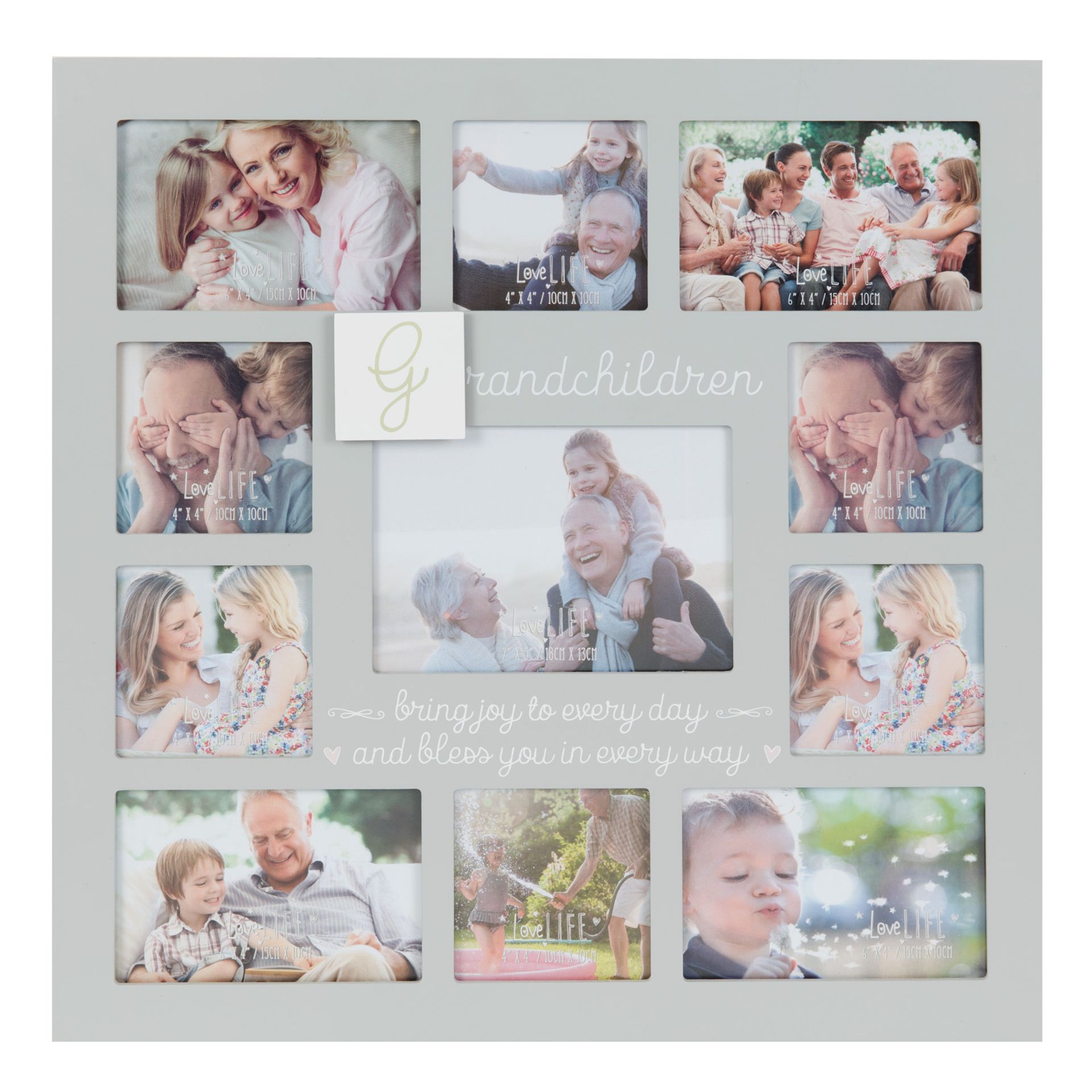 Love Life Multi Aperture Photo Frame – Grandchildren