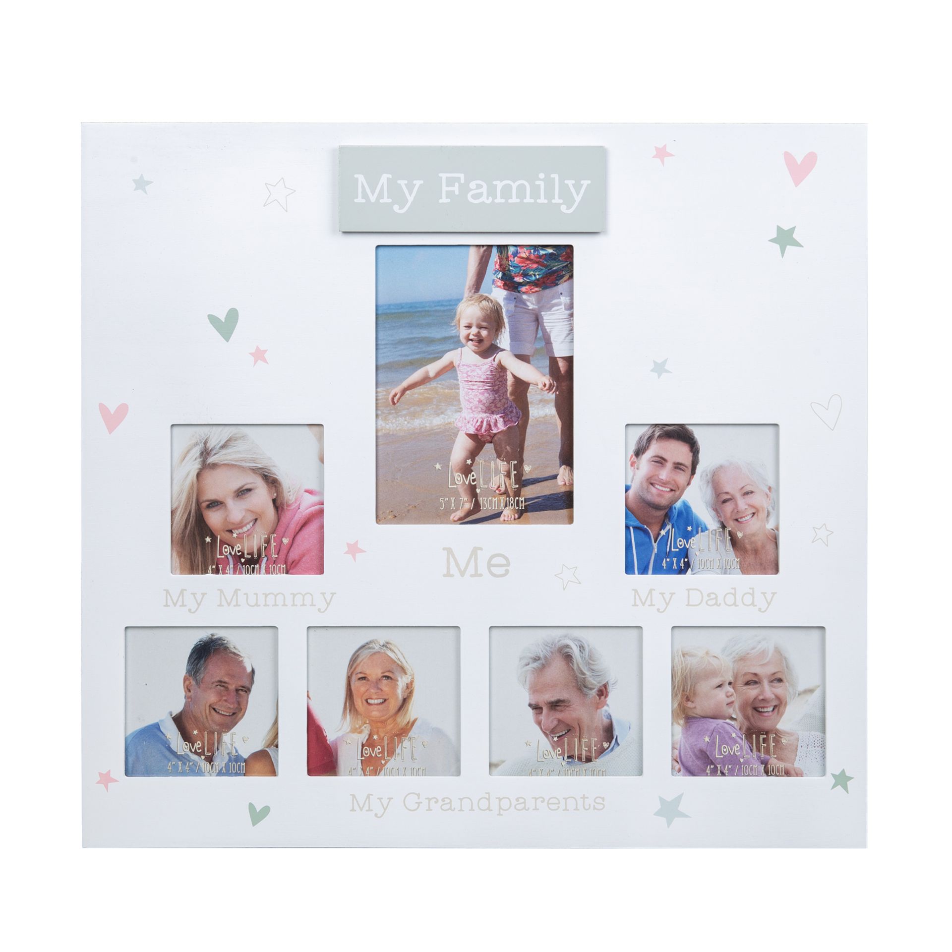 Love Life Multi Aperture Photo Frame – My Family