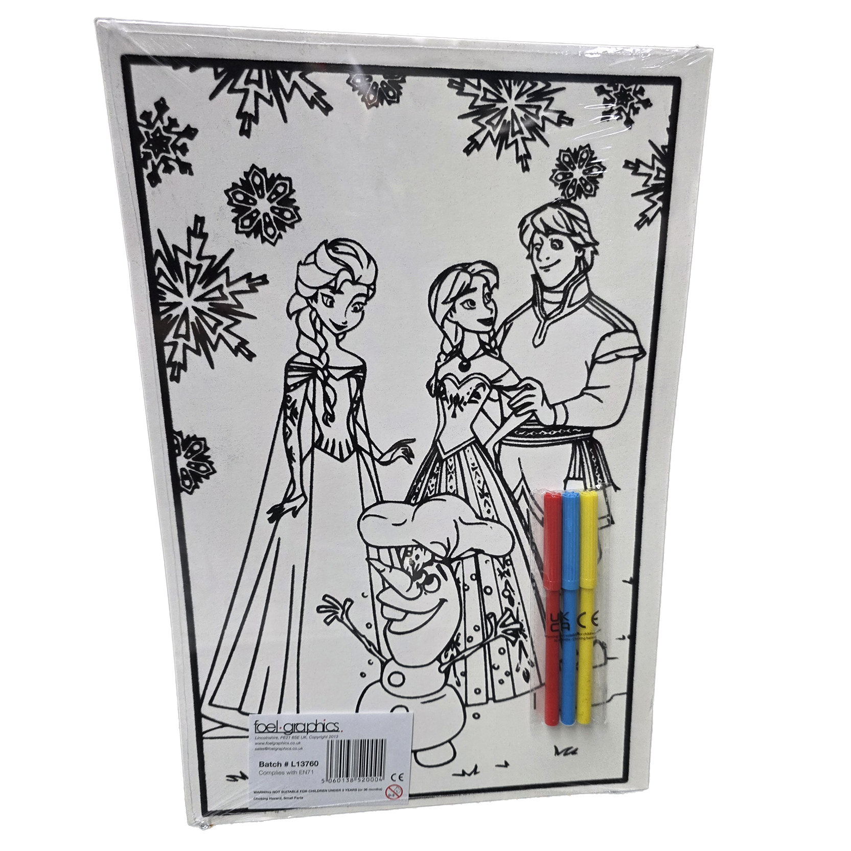 MEDIUM COLOURING BOARD – SNOWMAN