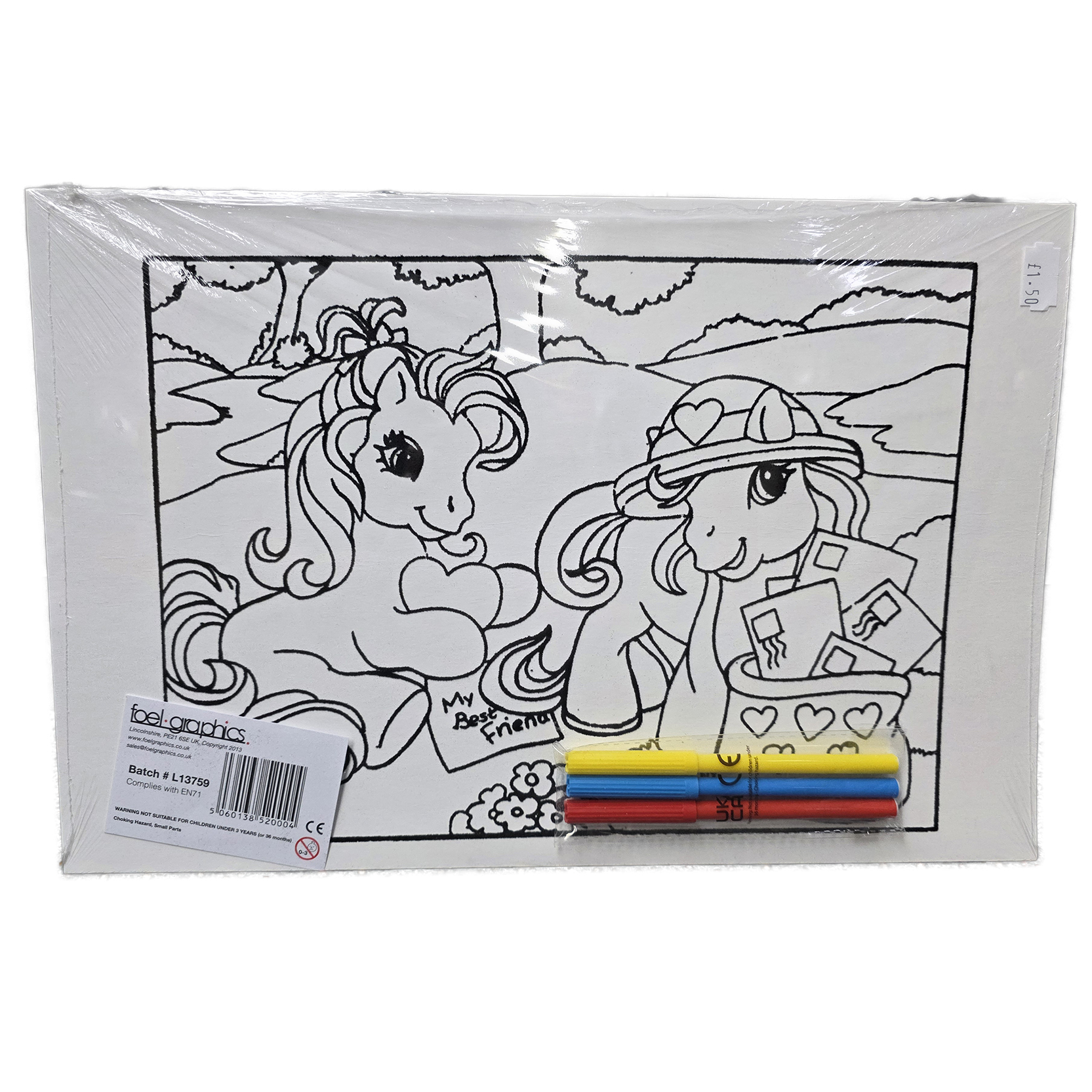 MEDIUM COLOURING BOARD – PRETTY PONY