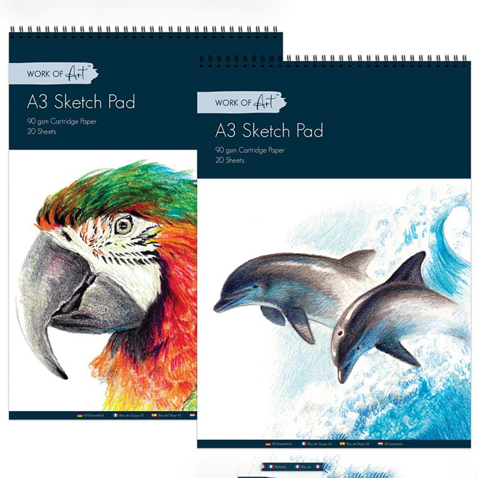 A3 20 Sheet Sketch Pad 2 designs