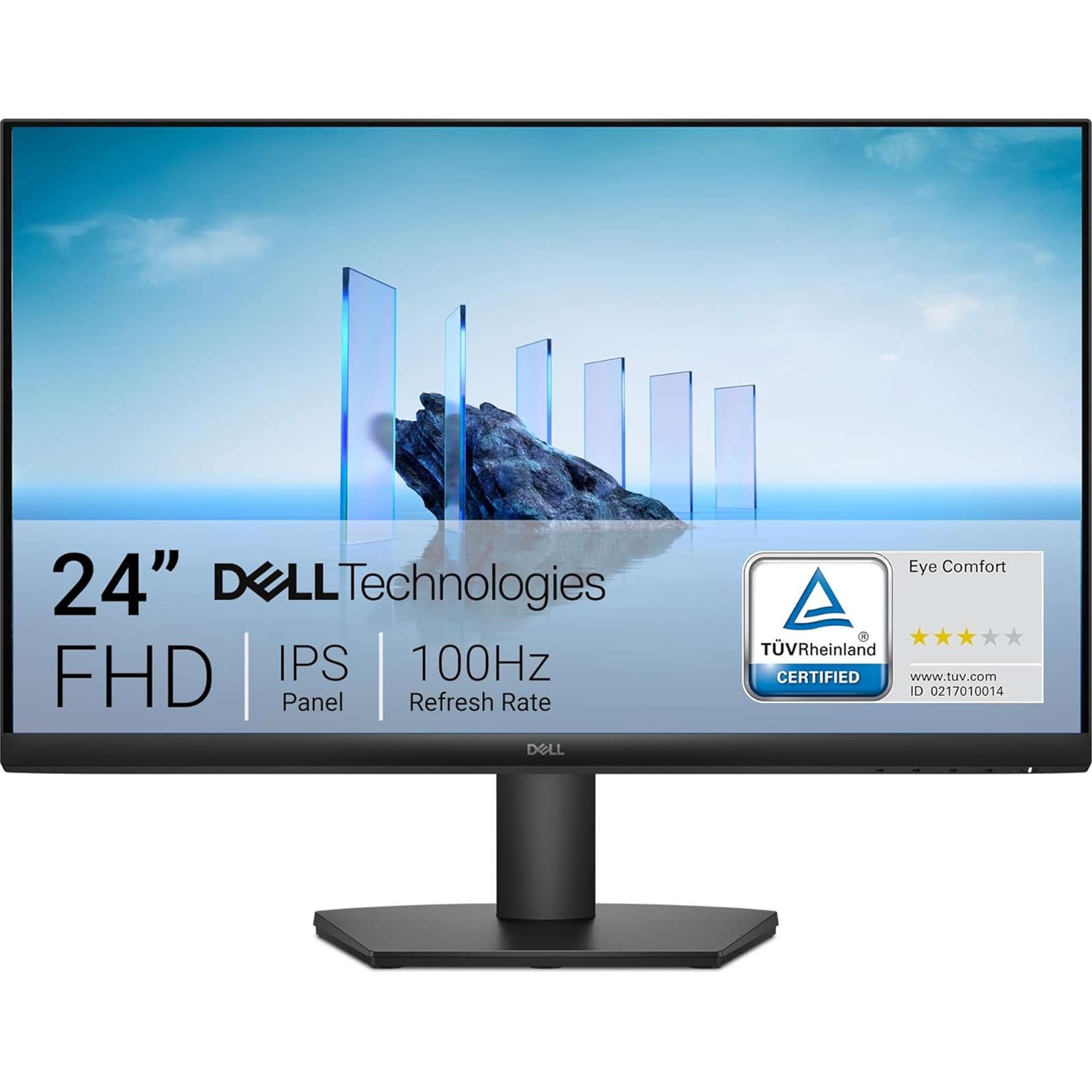 Dell SE2425HM 24 Inch Monitor, Full HD (1920×1080), 100Hz, IPS, 5ms, VESA (100x100mm), HDMI, VGA, 3 Year Warranty